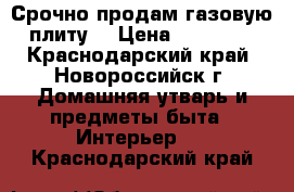 Срочно продам газовую плиту. › Цена ­ 15 000 - Краснодарский край, Новороссийск г. Домашняя утварь и предметы быта » Интерьер   . Краснодарский край